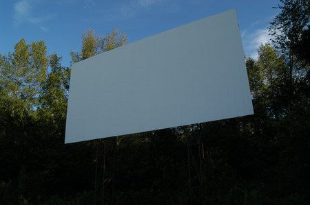 Hi-Way Drive-In Theatre - Close-Up Screen